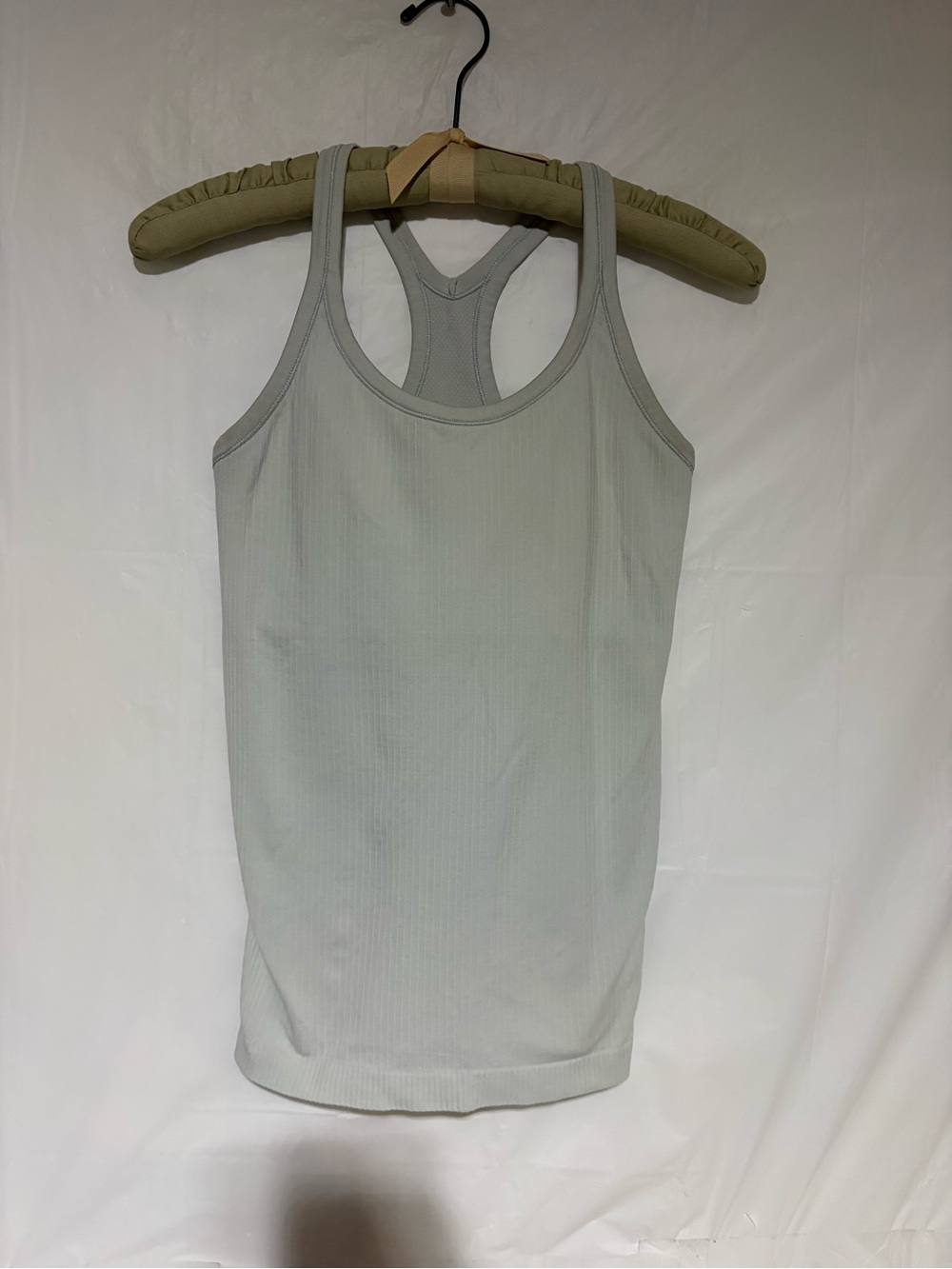 lululemon athletica Light Gray Ribbed Racerback Tank